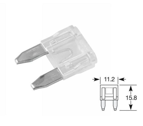 Biztosíték mini 25A (átlátszó)