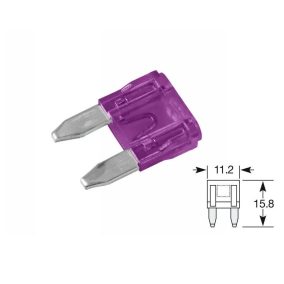 Biztosíték mini 3A (lila)