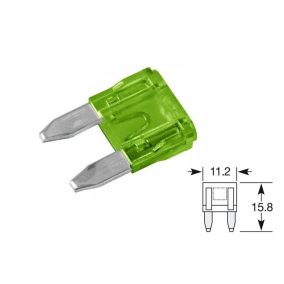 Biztosíték mini 30A (zöld)