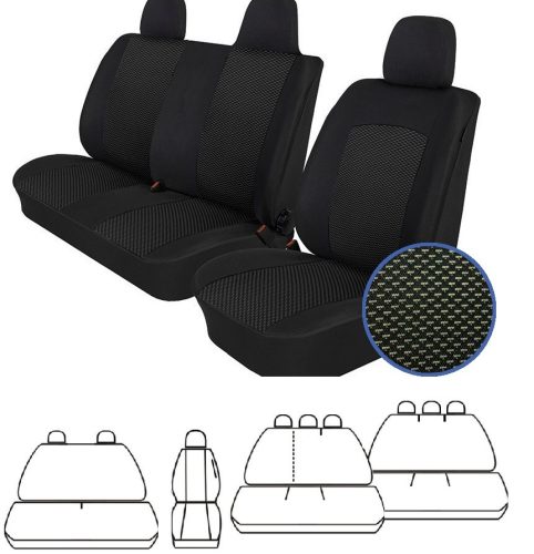 Méretpontos üléshuzat 9 üléses szett Renault Trafic 2001–2014 – ATRA