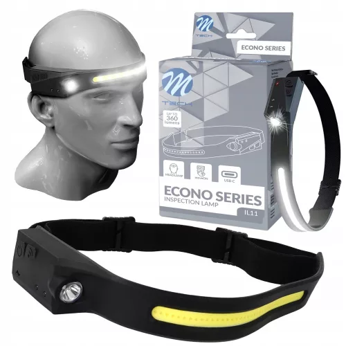 Fejlámpa LED 360 LM – M-TECH 