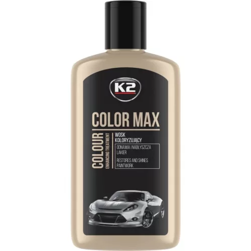 K2 Color MAX – Fényezésfelújító színpolír szer – Fekete 200 ml