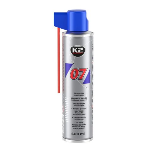 K2 07 – Multifunkciós kenő / tisztító spray 400 ml