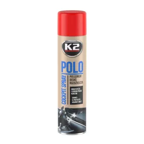   K2 POLO COCKPIT – Műszerfalápoló spray – eper illat, fényes hatás 600 ml