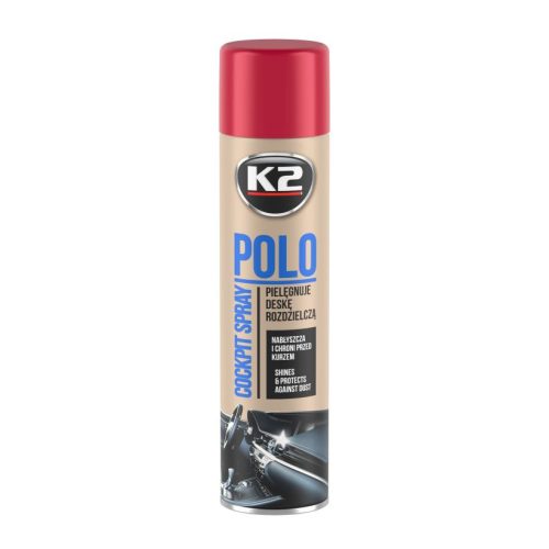 K2 | POLO COCKPIT műszerfalápoló | cseresznye illat | fényes hatás | 600 ml 