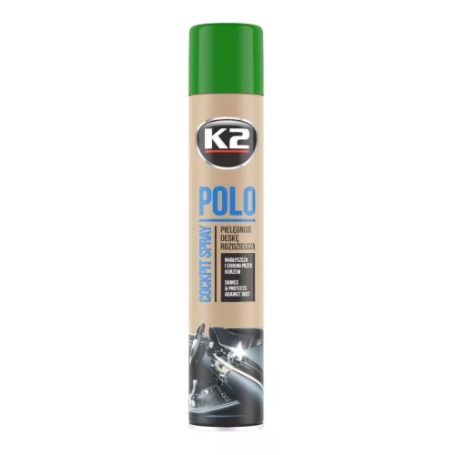 K2 POLO COCKPIT – Műszerfalápoló spray – fenyő illat, fényes hatás 750 ml