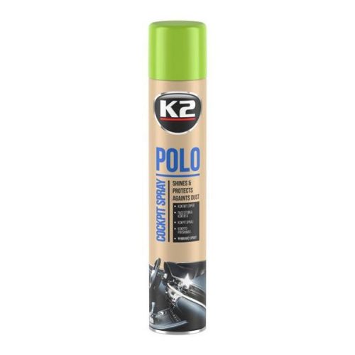 K2 | POLO COCKPIT műszerfalápoló | zöldalma illat | fényes hatás | 750 ml
