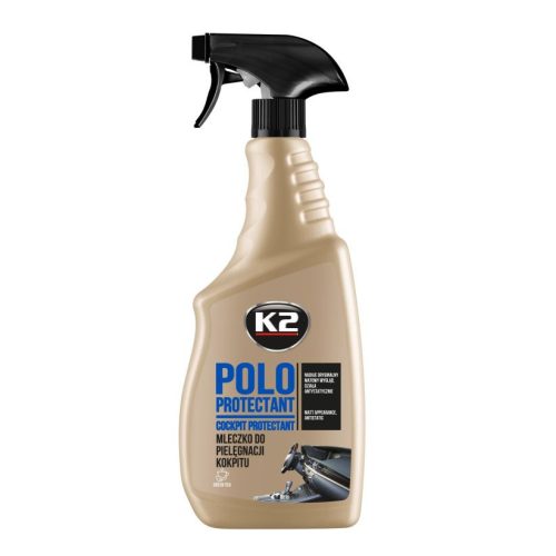 K2 POLO PROTECTANT – Műszerfal tisztító-ápoló szer – Zöld TEA illat 700ml