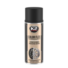 K2 - COLOR FLEX CARBON Gumi festék spray matt fekete - 400 ML