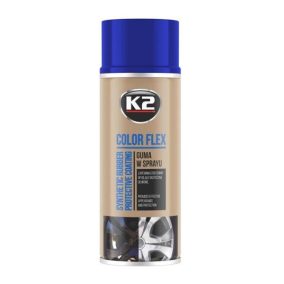 K2 - COLOR FLEX CARBON Gumi festék spray kék - 400 ML