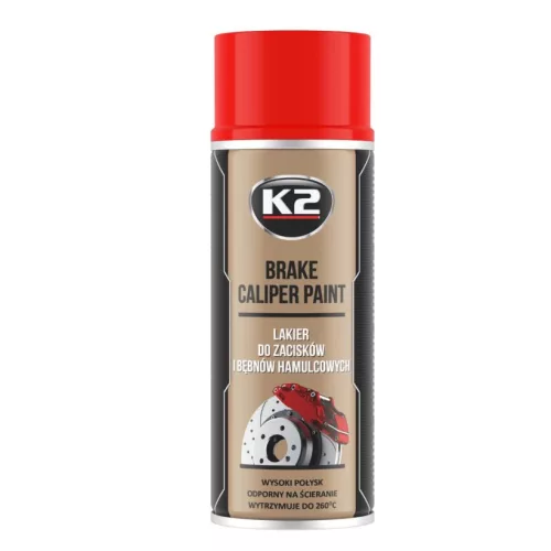K2 – Féknyereg festék hőálló – PIROS 400ml