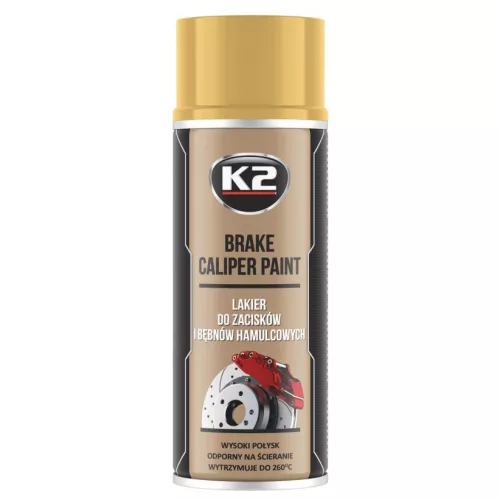 K2 – Féknyereg festék hőálló – ARANY 400ml