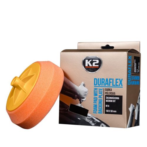 K2 DURAFLEX – Polírkorong 150mm/ M14 – KÖZEPES, NARANCS