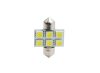 LED Izzó C5W 31 mm 6-SMD 5050 fehér (2db) – M-TECH