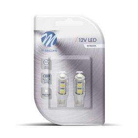 LED IZZÓ W5W 9-SMD 5050 2 DB FEHÉR – M-TECH