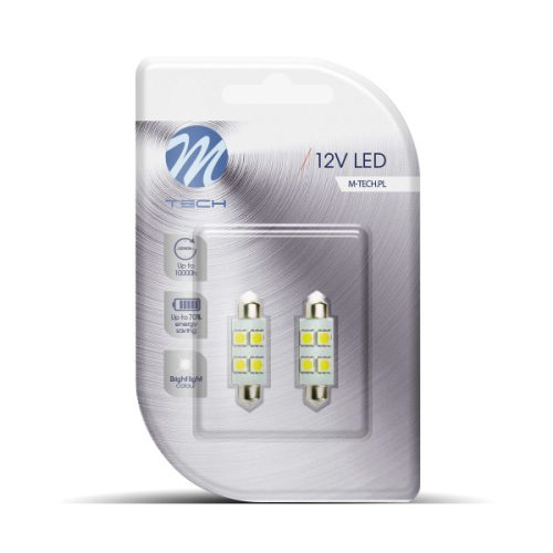 LED Izzó C5W 12V 10W SV8.5 SMD5050 (2db) – M-TECH