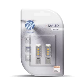 LED Izzó W5W 16-SMD 3528 (2db) fehér – M-TECH