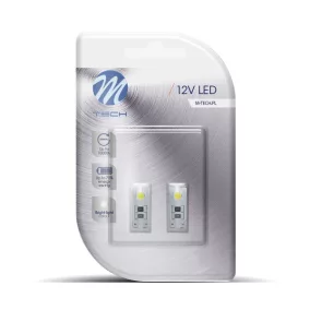 LED Izzó W5W 2-SMD 5050 CANBUS (2db) fehér – M-TECH