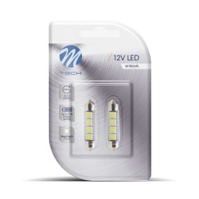   LED Sofita C5W 41 mm 4-SMD 5050 CANBUS fehér (2db) – M-TECH