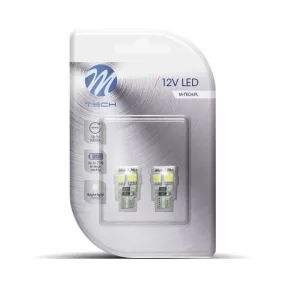 LED Izzó W5W 4-SMD 5050 CANBUS (2db) fehér – M-TECH