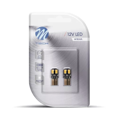 LED Izzó W5W 4-SMD 5630 CANBUS fehér (2db) – M-TECH