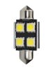 LED Izzó C5W 36 mm 4-SMD 5050 CANBUS (2db) fehér – M-TECH