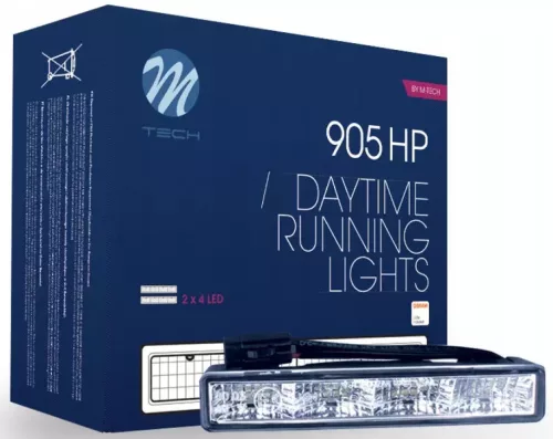 Nappali menetfény, 2 db/szett, 4 x LED DRL – M-TECH