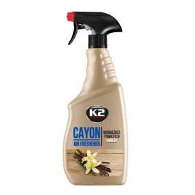   K2 CAYON Deocar – pumpás légfrissítő – Vanília illatú autóillatosító 700 ml