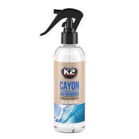   K2 CAYON Deocar – pumpás légfrissítő – Kék óceán illatú autóillatosító 250 ml