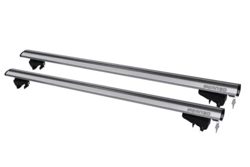 Tetőcsomagtartó tetősínhez 135 cm – MENABO LINCE Silver