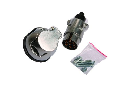 Dugvilla és dugalj szett 7pin, fém, tömítéssel és csavarokkal – MULTIPA