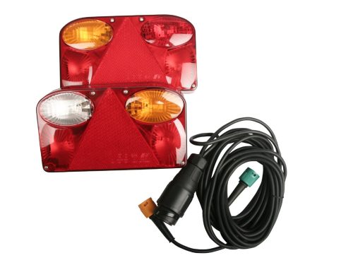 Utánfutó elektromos vezeték 2db FT-88 hátsólámpával 13polús / 4 m vezetékkel – MULTIPA