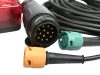 Utánfutó elektromos vezeték 2db FT-88 hátsólámpával 13polús / 4 m vezetékkel – MULTIPA