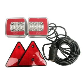   Utánfutó vezeték és LED mágneseslámpa szett összeszerelve – 7,5 m vezetékkel – MULTIPA