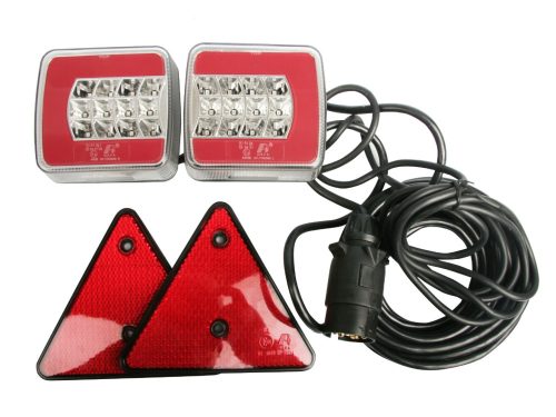 Utánfutó vezeték és LED mágneseslámpa szett összeszerelve – 7,5 m vezetékkel – MULTIPA