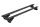 Tetőcsomagtartó tetőkorláthoz 135 cm fekete – Aero-black – MULTIPA