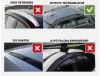 Tetőcsomagtartó tetőkorláthoz 135 cm fekete – Aero-black – MULTIPA