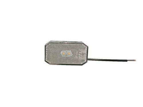 Helyzetjelző lámpa FT-001 LED tartóval, vezetékkel, fehér