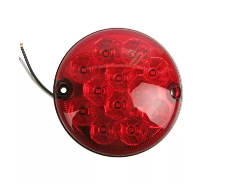 Hátsó ködlámpa, kerek, 95 mm, 12 x LED, 12/24 Volt – MULTIPA
