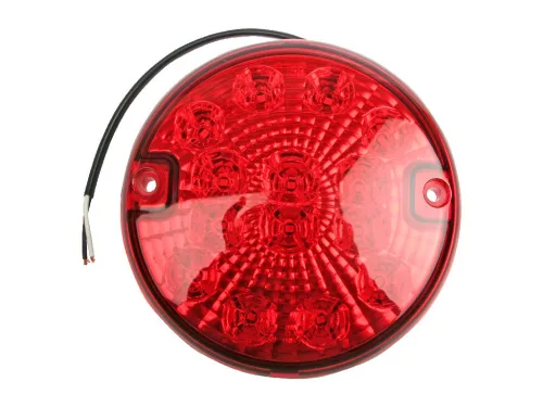 Hátsó ködlámpa, kerek, 140 mm, 14 x LED, 12/24 V – MULTIPA