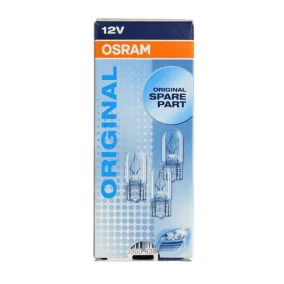 Izzó 12V W3W (10db)  – W2,1x9,5d talp (T10) – OSRAM