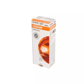 Izzó 12V W16W (10db) – W2,1x9,5d talp (T15) – OSRAM