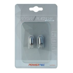 Izzó 12V W5W CHROME (2db) – M-TECH