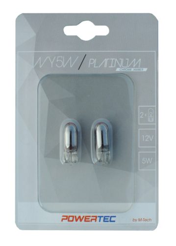 Izzó 12V W5W CHROME (2db) – M-TECH