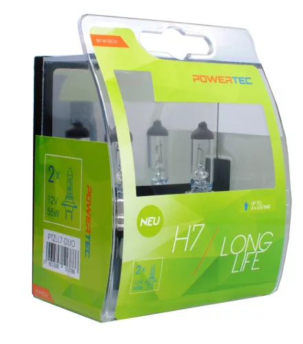 Izzó H7 12V DUO - Powertec Long Life – M-TECH