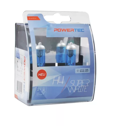 Izzó H4 12V/55W - Powertec SuperWhite – M-TECH