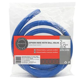 Szívócső golyós szeleppel, szilikon 1/2" – 2 m