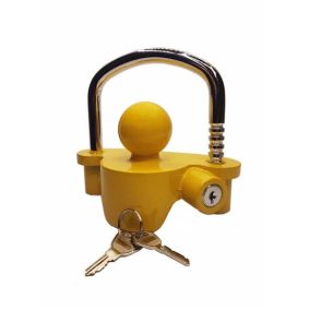 Utánfutó biztonsági kapcsolófej zár