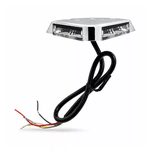 LED-es villogó emelőhátfal figyelmeztető lámpa, sárga, 12–24 V – Bright Ride