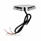 LED-es villogó emelőhátfal figyelmeztető lámpa, sárga, 12–24 V – Bright Ride